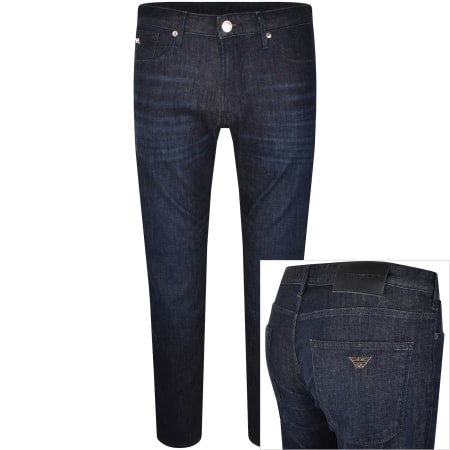 Emporio Armani J06 Slim Fit Jeans Dark Wash Blue | Mainline